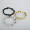 Wholesale PVD Coated 18K Gold Plated Twist Stainless Steel Simple Style Waterproof Non Tarnish 304 Stainless Steel Bracelets