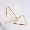 Wholesale PVD Coated Imitation Gold Geometric Stainless Steel Simple Style Waterproof Non Tarnish Earrings