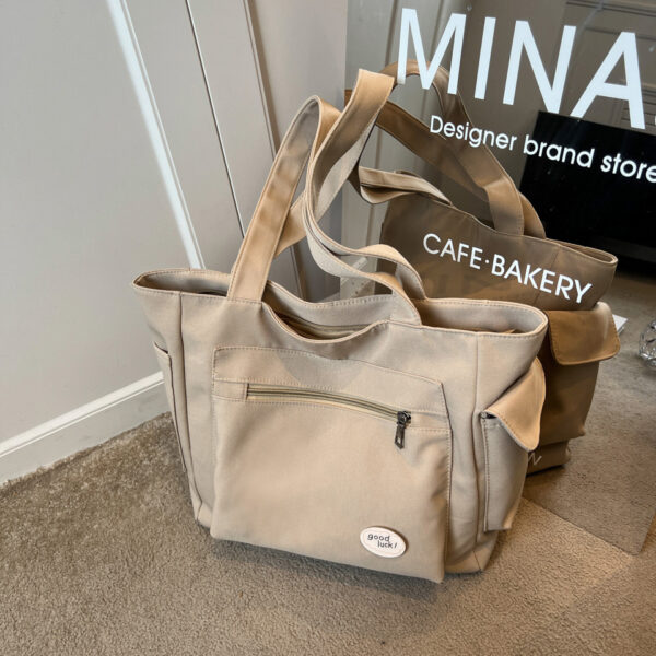 Wholesale Shoulder Bag for Women, Large Capacity, Versatile Canvas Bag, Student Simple Handbag, Casual Crossbody Bag, Tutoring Bag, Mommy Bag