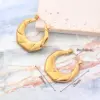 Wholesale 1 Pair/Package IG Style Casual Simple Style Geometric Simple Solid Color Irregular Polishing Plating 304 Stainless Steel 18K Gold Plated Earrings