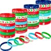 Wholesale Cartoon pattern Christmas rubber silicone bracelet
