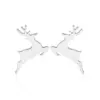 Wholesale PVD Coated Real Gold Plated Deer Titanium Steel Fashion Waterproof Non Tarnish Ear Studs