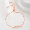 Wholesale Elegant Lady Geometric Copper 18k Gold Plated Zircon Bracelets In Bulk