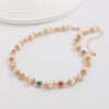 Wholesale Hip Hop Pearl Flower Necklace Men's High-end Sense Fashion Personality Clavicle Chain Men's Jewelry