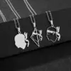 Wholesale Hot-Selling Stainless Steel Corsica Region Emblem Pendant Necklace Unisex Versatile Titanium Steel Sweater Chain Hoodie Chain Accessory