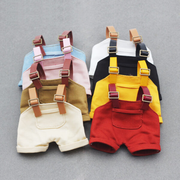 Wholesale 17CM Labu Bao-ao Doll Suspender Pants 10cm EXO Cotton Doll Denim Suspender Pants