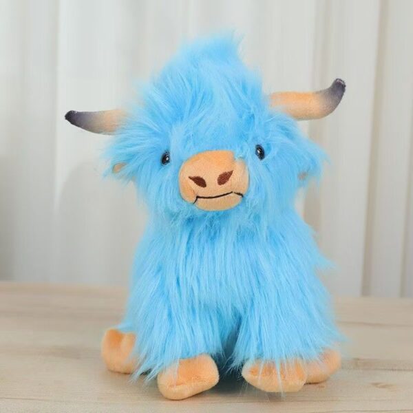 Wholesale Cross-Border New Product Internet Celebrity Heada Cow Simulated Scottish Highland Cow Plush Toy Cow Doll