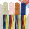 Wholesale Web leather colorful ribbon bookmark