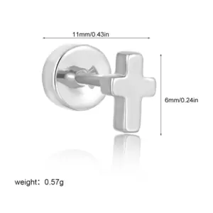 Silver Glossy Cross