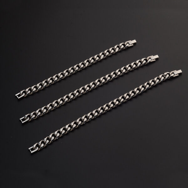 oly-e29caa6127ea7b6b138b394b68378184 Wholesale Cuban Bracelet High-grade Titanium Steel Trendy Simple Internet Celebrity Hip-hop Street Cole Bracelet Chain for Boys and Girls