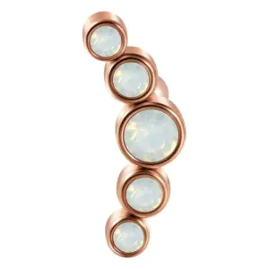 Snow Protein-Rose Gold / Rod Thickness * Rod Length 1.2x6mm