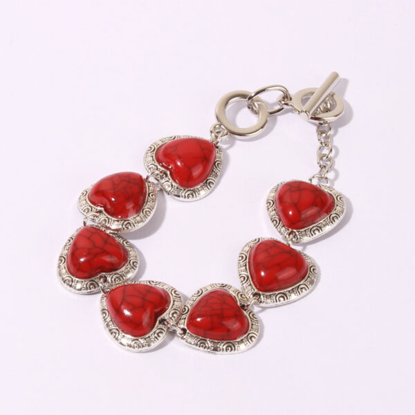 oly-e2a3c00b3db85ee5f16ca6b7ff6e8319 Wholesale Retro Love Turquoise Bracelet