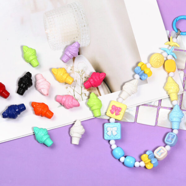 oly-e2aaa250f7982bad22dd3020d3e3ada9 Wholesale Summer Colorful Ice Cream Beading DIY