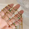 Wholesale PVD Coated Real Gold Plated 18K Gold Geometric 304 Stainless Steel Fashion Waterproof Non Tarnish 304 Stainless Steel Bracelets