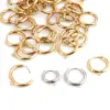 PVD Coated 18K Gold Real Gold Plated Round 201 Stainless Steel Simple Style Waterproof Non Tarnish Earrings