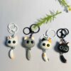 Wholesale Explosions creative resin big eye cat head key chain couple bag car pendant student New Year gift