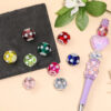 Wholesale DIY Heavy-duty Colored Diamond Pearl Beads with Through Holes