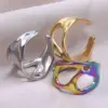 oly-e2bbf31224e103bd909a9cc755169e69 Wholesale PVD Coated Real Gold Plated 18K Gold Solid Color 304 Stainless Steel Simple Style Waterproof Non Tarnish Rings