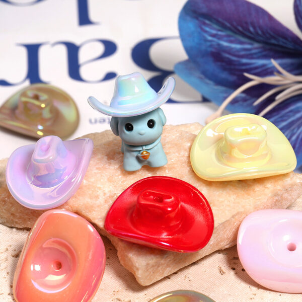 Wholesale Acrylic Western Cowboy Hat Perforated Beaded Hat