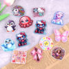 Wholesale New loose powder cross-border cartoon cute jewelry acrylic pins adorable DIY patch accessories