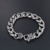 Wholesale Stainless Steel Leopard Bracelet Men's Titanium Steel Bracelet Cast Bracelet Retro Hip Hop Bracelet CE351