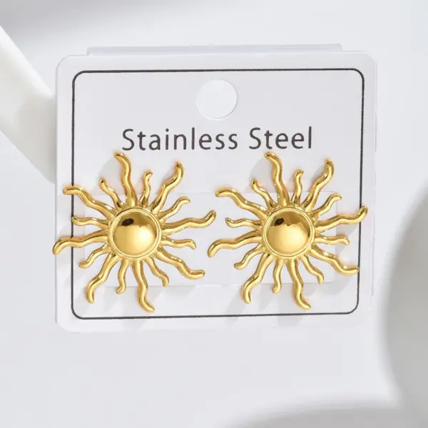 Wholesale 304 Stainless Steel Red Heart Bow Knot PVD Coated Real Gold Plated Gold Plated Casual Modern Style Simple Style Waterproof Non Tarnish Ear Studs