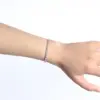 Wholesale Fashion Round Titanium Steel Inlay Zircon Bracelets 1 Piece