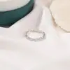 Wholesale Sweet Open Copper Inlaid Zircon Simple Five-pointed Star Ring