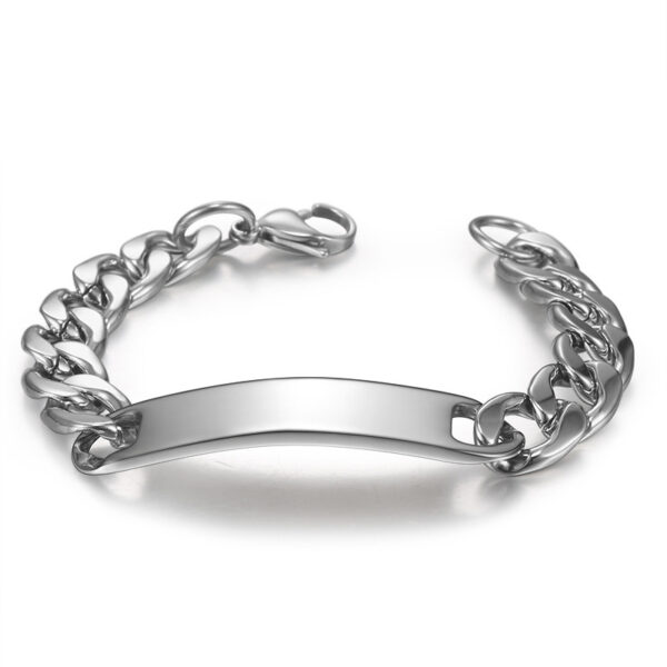 Wholesale ebay AliExpress supply wholesale men's titanium steel stainless steel curved bracelet European and American hip hop Cuban retro