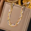 oly-e2fad01b06228eb2317d50e8f2811f3f Wholesale Jewelry Simple Style Classic Style Solid Color Titanium Steel Plating Bracelets Necklace