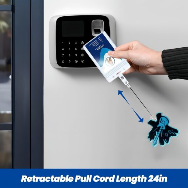 Wholesale Rock bear easy pull buckle new loose powder cartoon animal acrylic retractable certificate badge clip cross-border source