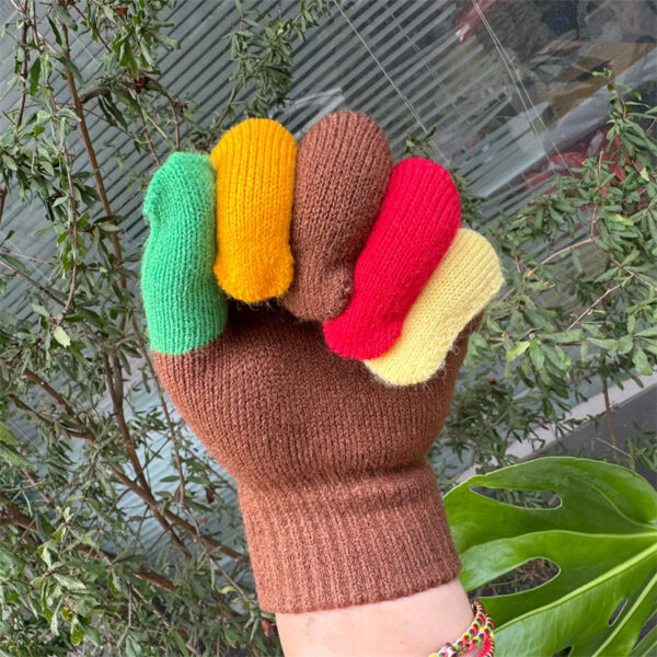 Wholesale Hand-knitted Thanksgiving Christmas Turkey Mittens