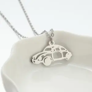 Car Necklace / Steel Color