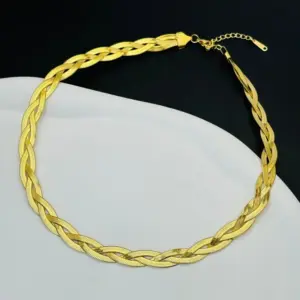 [86400] Gold Three-Layer Necklace