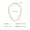 Wholesale PVD Coated 18K Gold Real Gold Plated Twist 304 Stainless Steel Simple Style Waterproof Non Tarnish 304 Stainless Steel Necklace