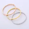 Wholesale Simple Style Solid Color 304 Stainless Steel 18K Gold Plated No Inlaid Stainless Steel Bracelets In Bulk