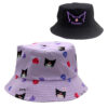 Wholesale Cross-border new coolomi printed fisherman hat Cartoon Cartoon Sanrio embroidery double-sided wear sun hat basin hat