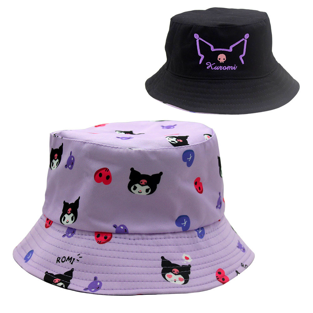 Wholesale Cross-border new coolomi printed fisherman hat Cartoon Cartoon embroidery double-sided wear sun hat basin hat