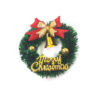 Wholesale 1:12 dollhouse accessories mini Christmas wreath with Bell shiny model simulation Christmas decoration scene