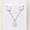 Wholesale Jewelry Casual Basic Vacation Simple Flower 304 Stainless Steel 18K Gold Plated Polishing Enamel Plating Jewelry Set