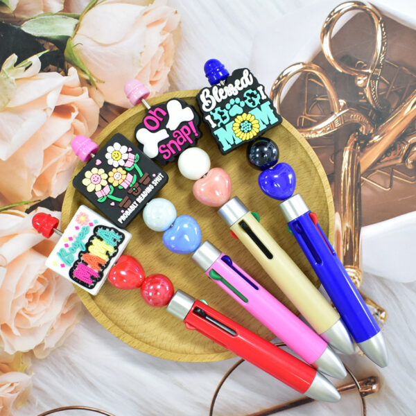 Wholesale Soft rubber double-sided burnt beads