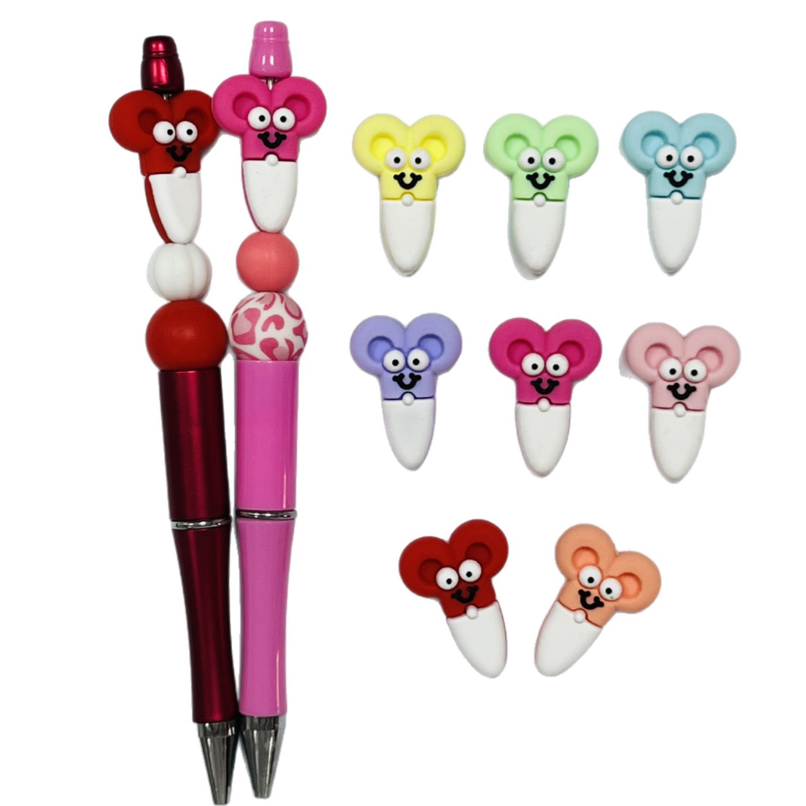 Wholesale Hot-selling cross-border e-liquid 3D jewelry beads, food-grade baby teething beads, DIY pacifier chain aessories