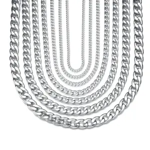 Necklace Steel Color 5mm * 55cm