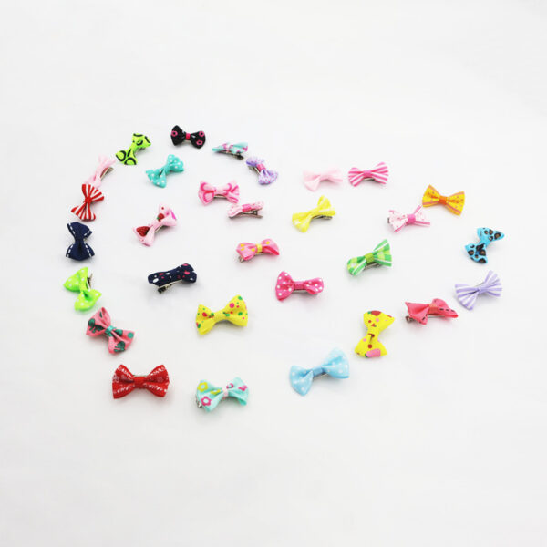 Wholesale Pet Holiday Headdress with Small Bow and Diamond T Headdress Small Hairpin