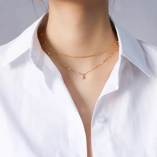 PVD Coated 18K Gold Plated 18K Gold 304 Stainless Steel Fashion 304 Stainless Steel Necklace