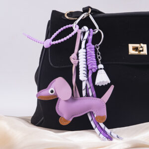 D type dachshund badminton-light purple