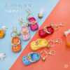 Wholesale Creative cute mini hole shoes keychain small pendant cartoon schoolbag women's backpack ornaments