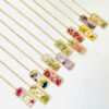 Wholesale December flower necklace natural real flower rose pansy flower pendant jewelry