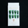 oly-e36cce24240fdf8ec42c59929ee1cf4e Wholesale Halloween fluorescent green devil almond false nails wear nail tips