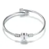 Wholesale Sweet Heart Shape Titanium Steel Plating Bangle